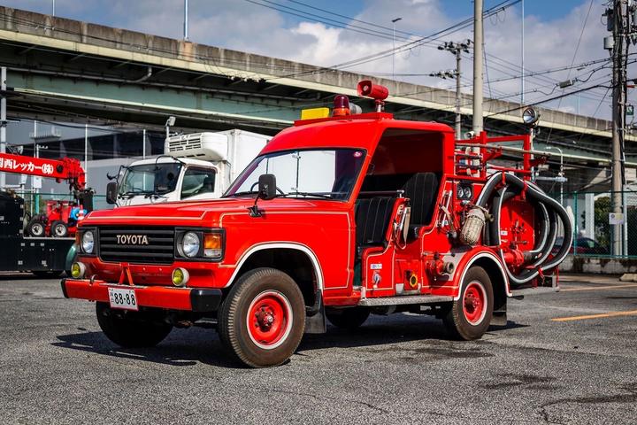 One of ATL-JDM's many JDM Imports / JDM Cars for Sale the 1984 Toyota Land Cruiser Firetruck SOLD